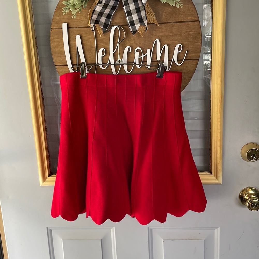 Red skirt